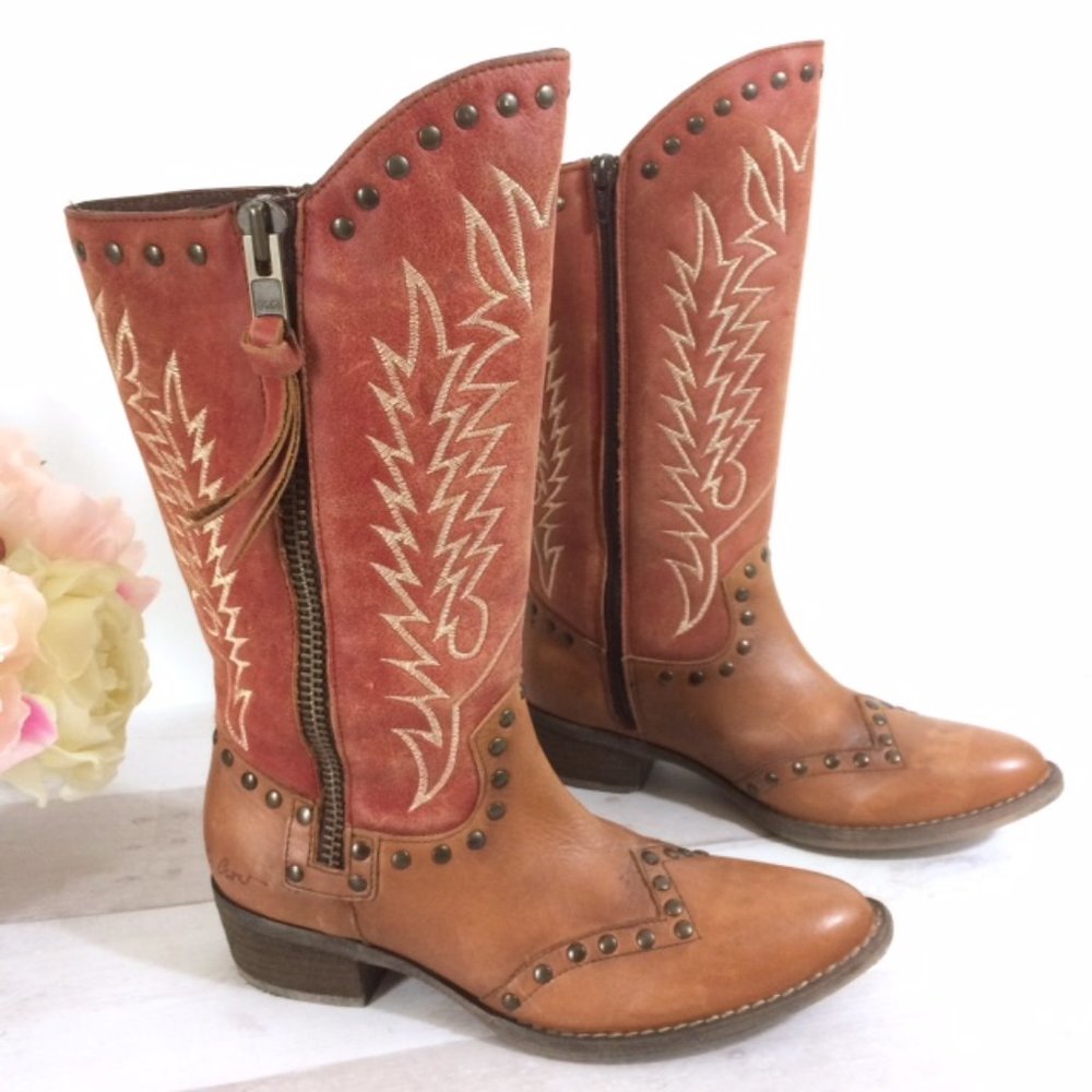 Sheryl Crow Western Boots Antique Distressed Finish